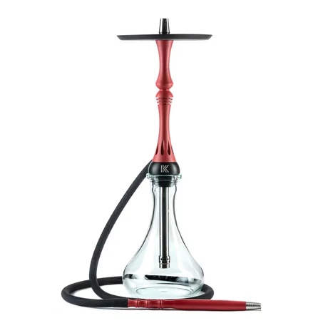 Narghilea Alpha Hookah Kappa Red Matt + Vas