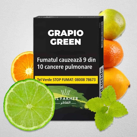 Tutun Al Fakher Grapio Green-Citrice+Menta 20GR