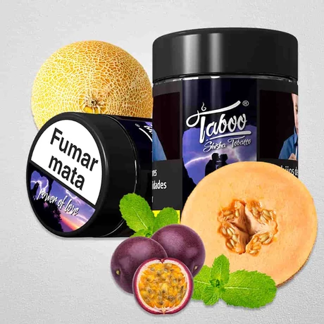Tutun Narghilea Taboo Power Of Love-Pepene Galben+Fructul Pasiunii+Menta 50gr