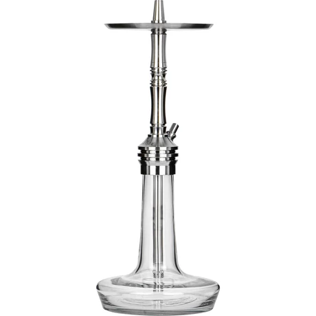 Narghilea Moze Varity Lounge Silver Hookah - Clear Silver Steel