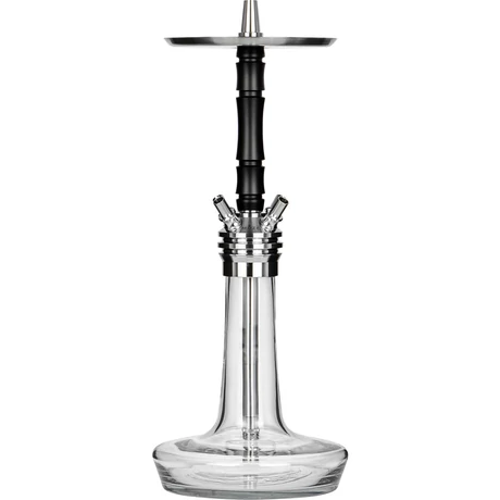 Narghilea Moze Varity Squad Silver Hookah - Clear Original Black