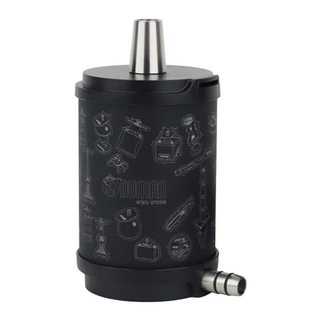 Narghilea Oduman Atomic Hookah Black-negru
