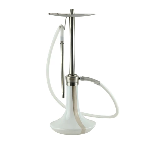 Oduman Cosmo Hookah Silver Body-White Glass