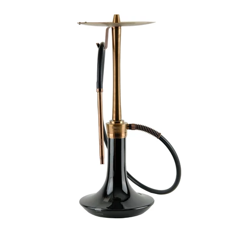 Oduman Cosmo Hookah Bronze Body-Black Glass
