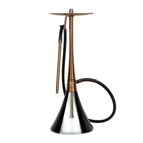 Oduman Orion Hookah Bronze Body-Black Glass