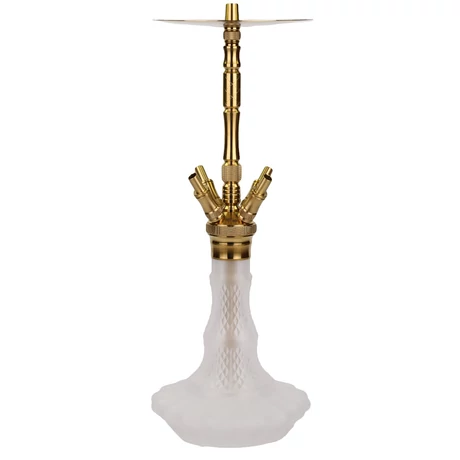 WD Hookah Lace Gold Frozen Glass