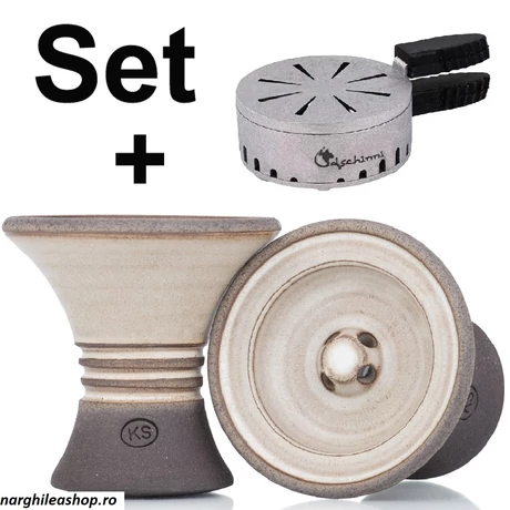 Set Creuzet KS Appo Tornado White + HMD Dschinni  