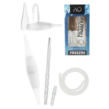 Set Furtun Narghilea Silicon AO + Ice Bazooka Clear