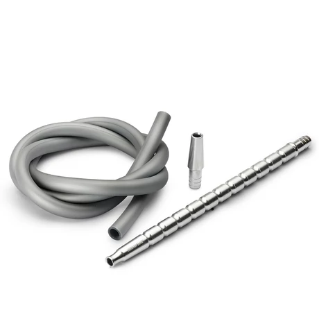 Set Furtun Narghilea Silicon Soft Touch Silver