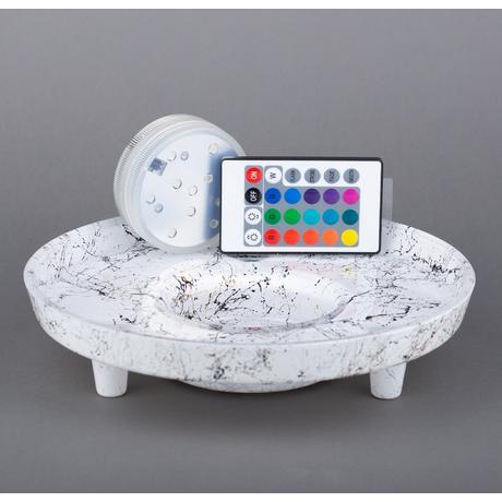 Suport Led Narghilea Sticla Venookah Picasso White 