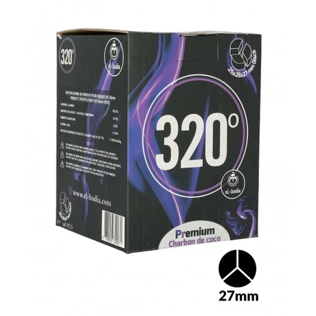 Carbuni Narghilea El-Badia Round3 XL 100% Cocos