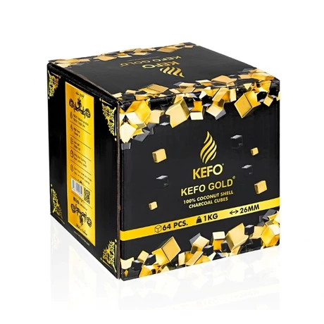 Carbuni Narghilea Kefo Gold XL Cube 26MM