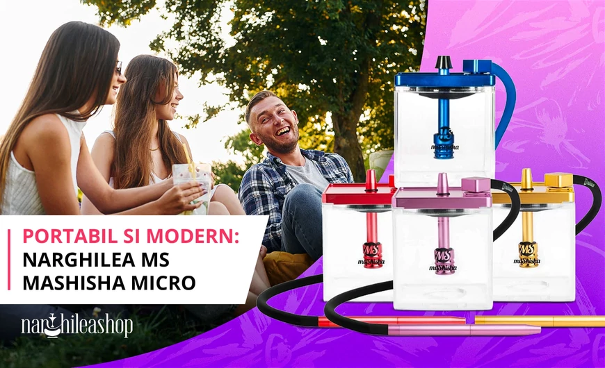 Portabil si Modern: Narghilea MS Mashisha Micro