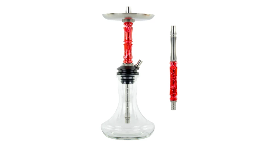 Narghilea Two-Wavy Red-Rosu Moze Breeze | Narghilea 1 furtun