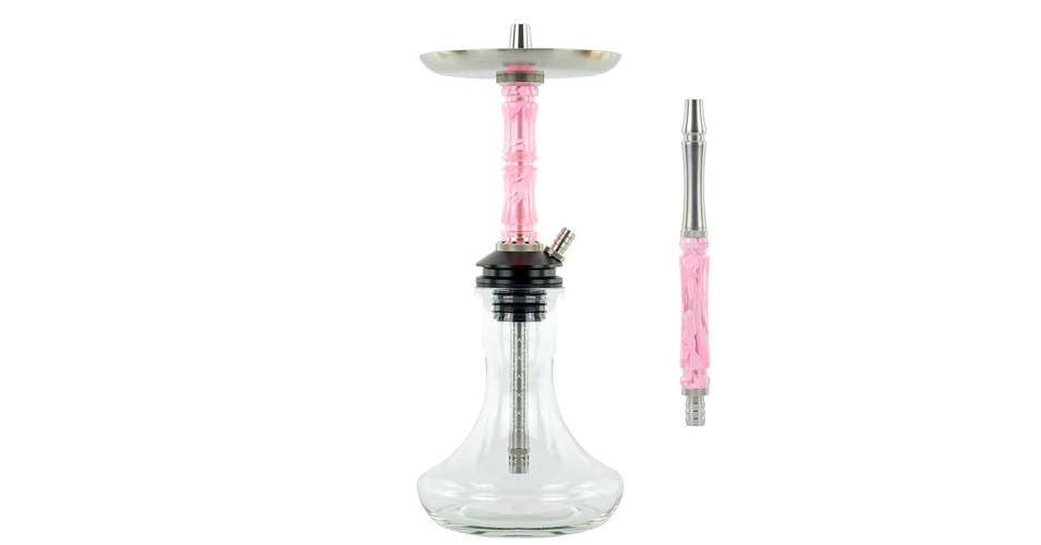 0420 ナナシ Narghilea Moze Breeze Two-Wavy Pink-roz | Narghilea 1 furtun