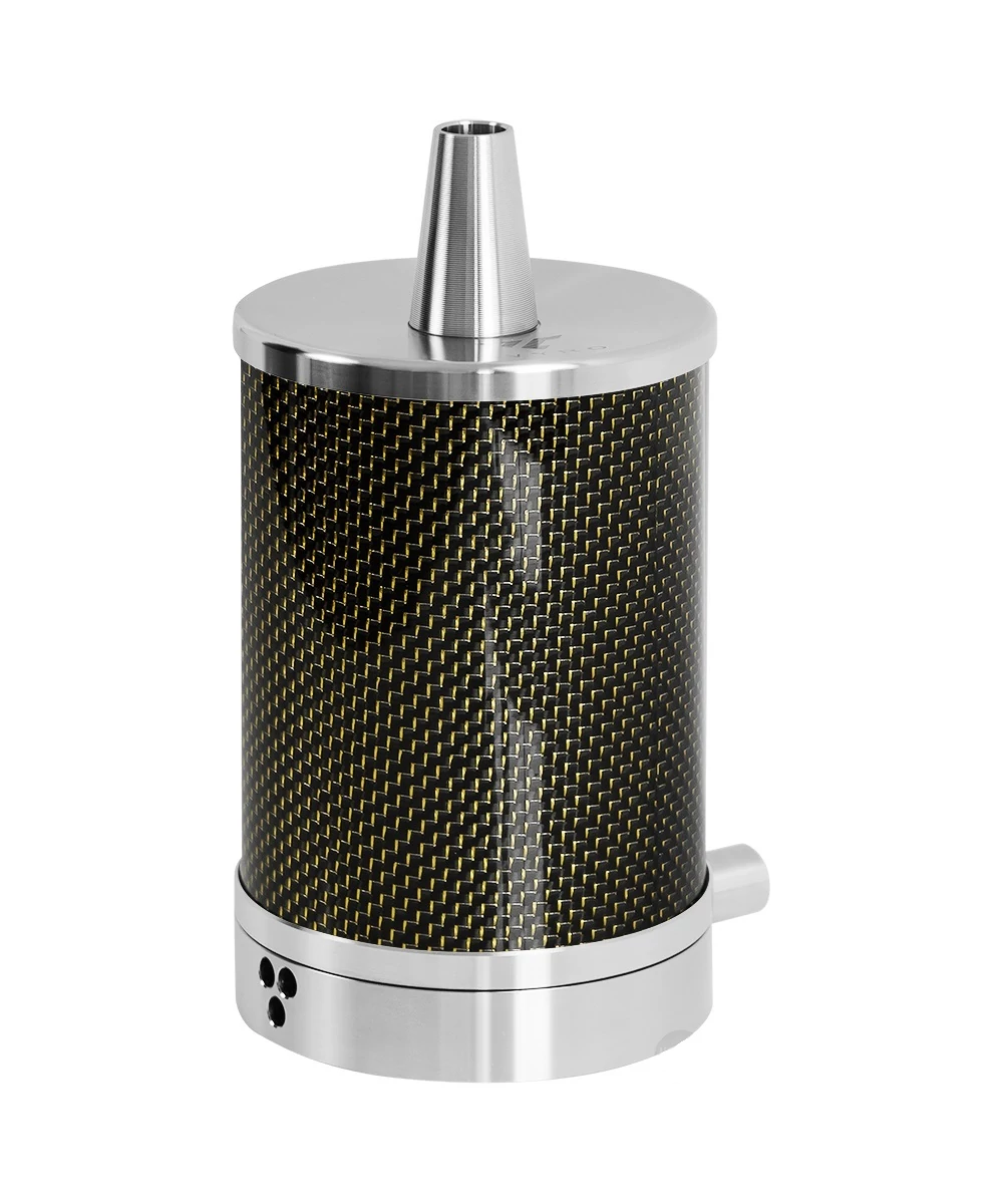 Narghilea Vyro One Carbon Gold Portabil