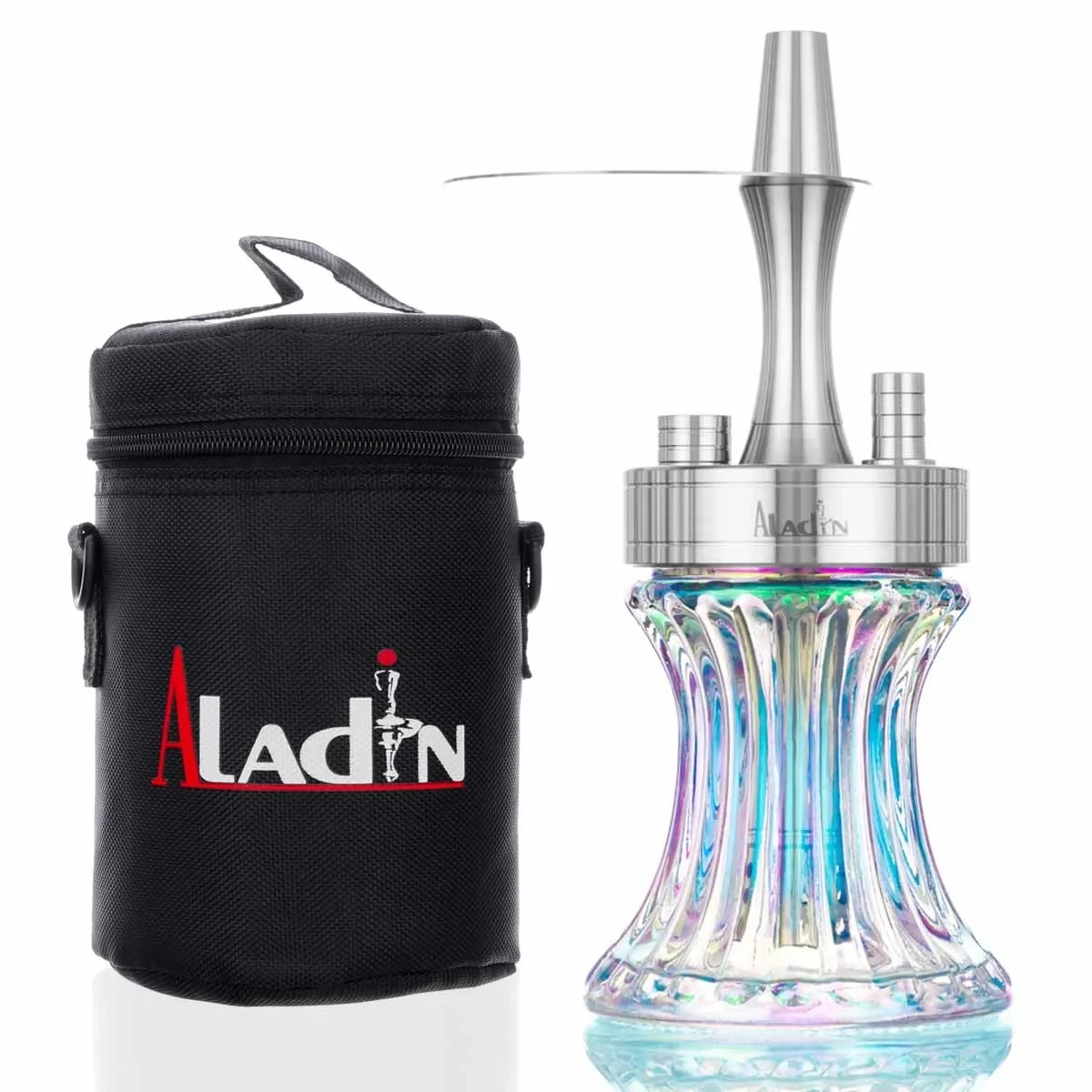 Narghilea Aladin 2GO Stainless Steel Shiny Clear