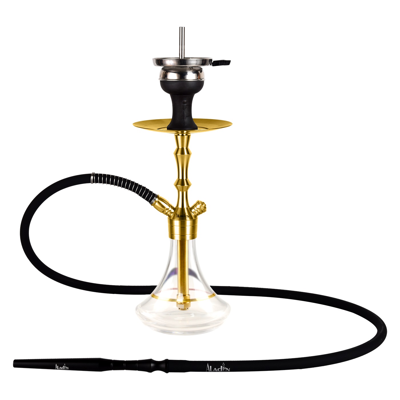 Narghilea Aladin MVP360 Gold-clear Gold-ring