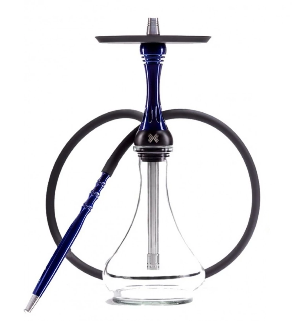 Narghilea Alpha Hookah X Blue Dark + Vas