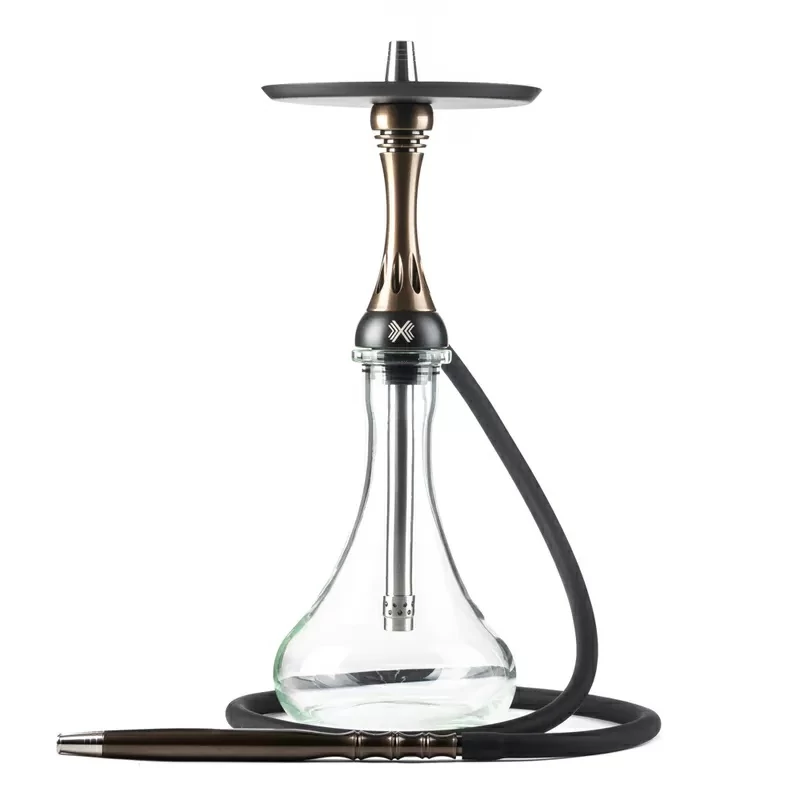Narghilea Alpha Hookah X Bronz + Vas