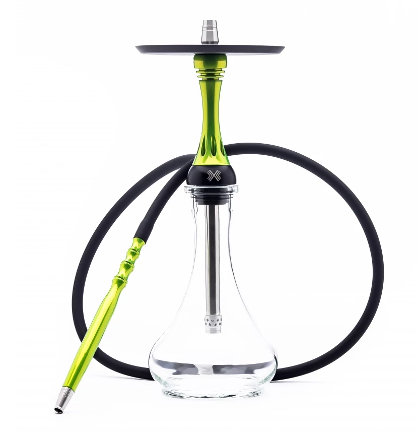 Narghilea Alpha Hookah X Lime - Verde Lime + Vas