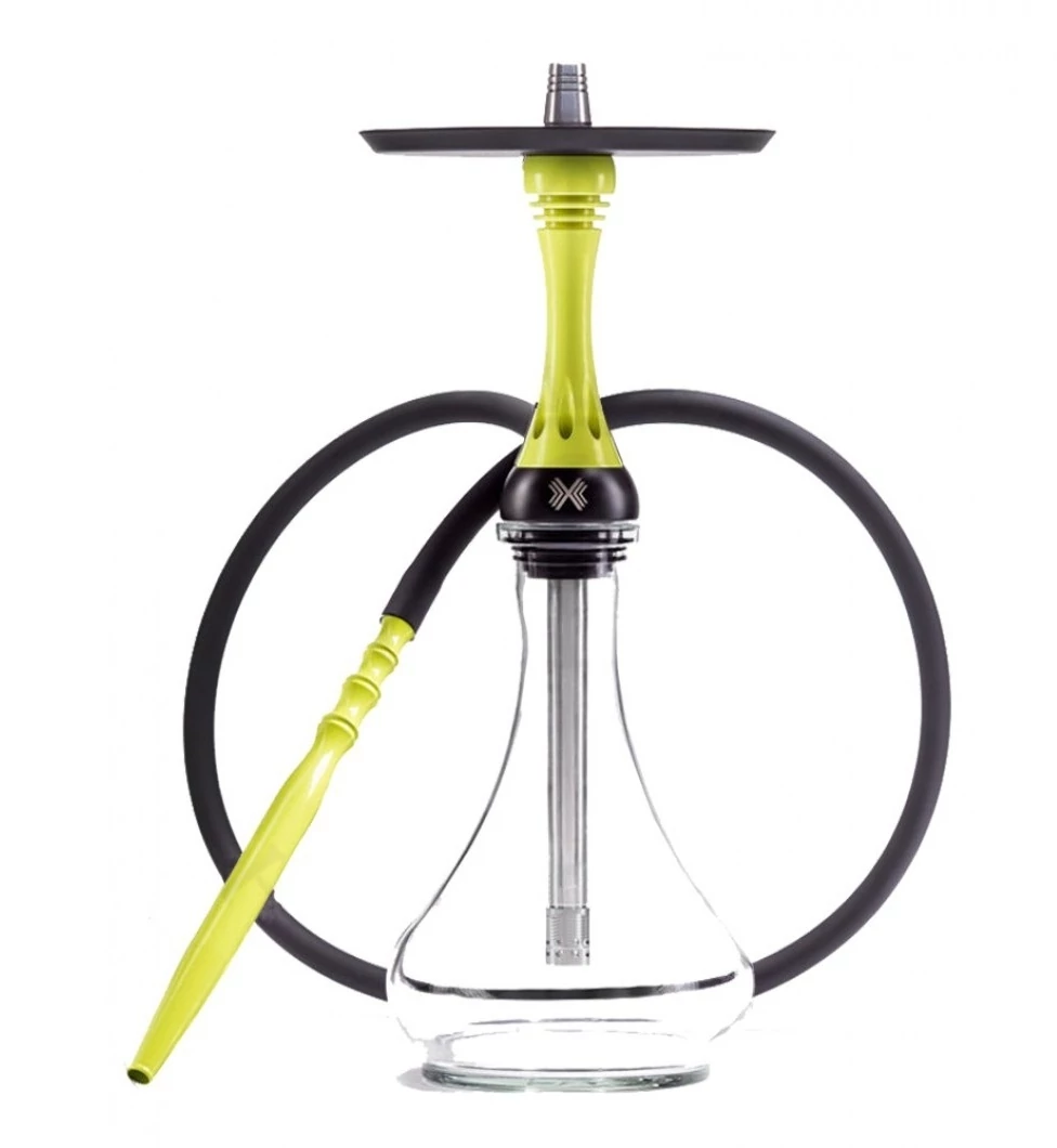 Narghilea Alpha Hookah X Yellow Fluor + Vas