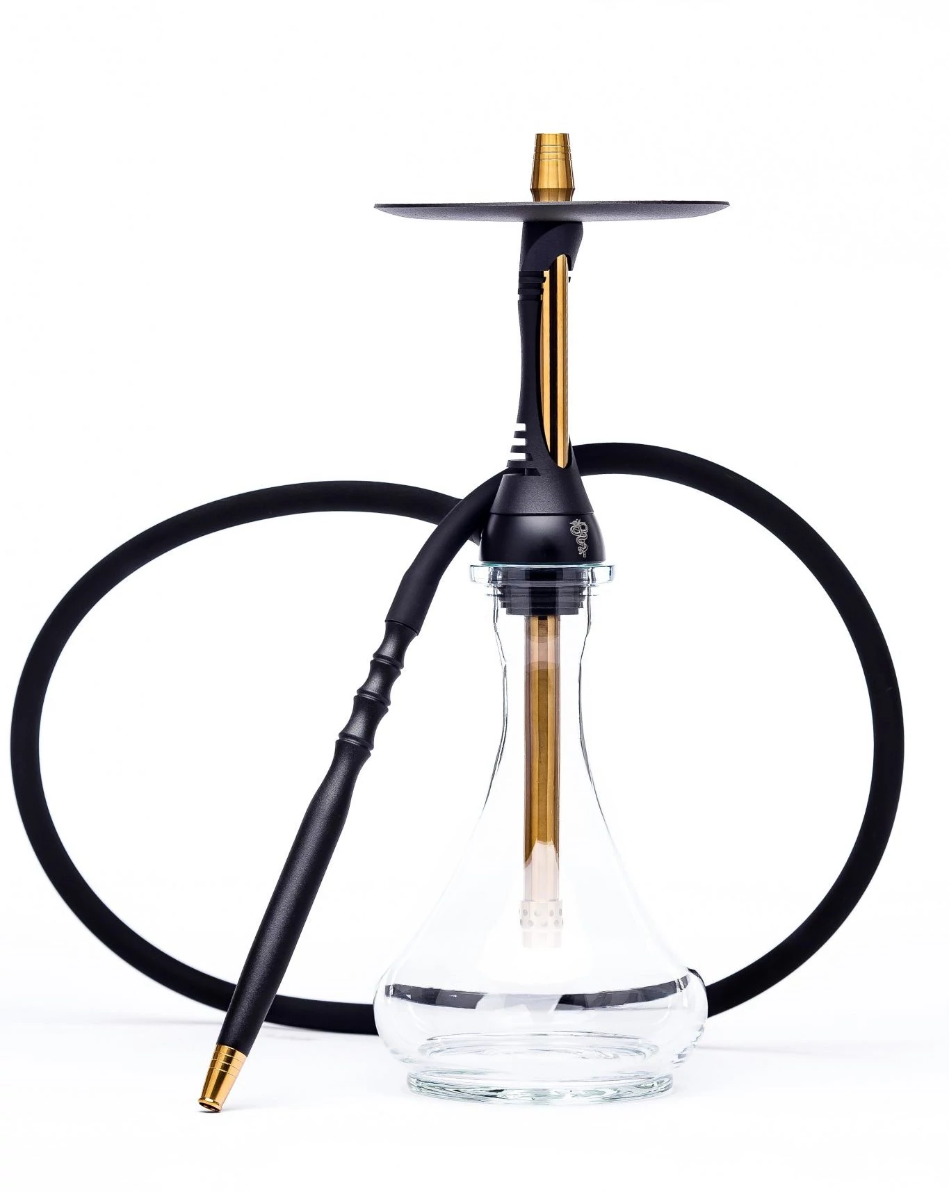 Narghilea Alpha Hookah Stem S Black Matt + Vas