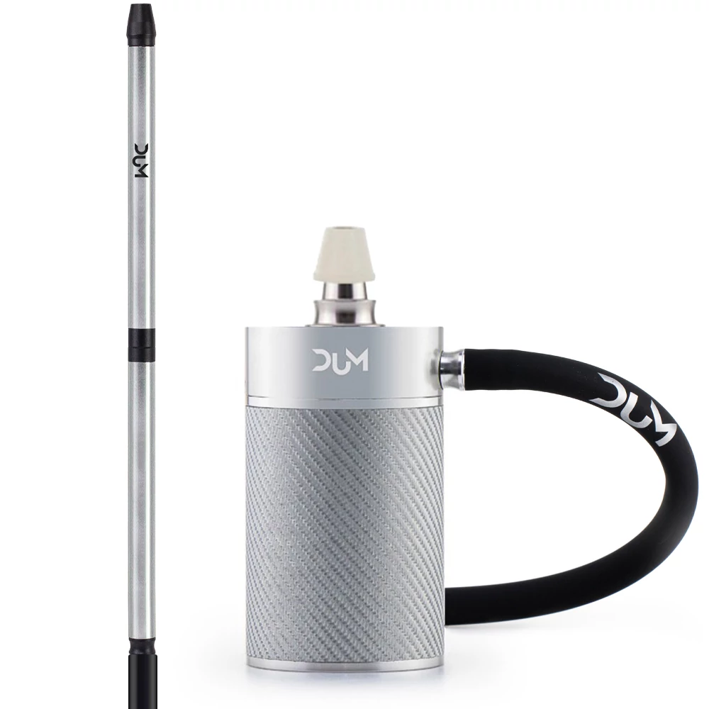 Narghilea Dum  Voyage Set Silver Portabila