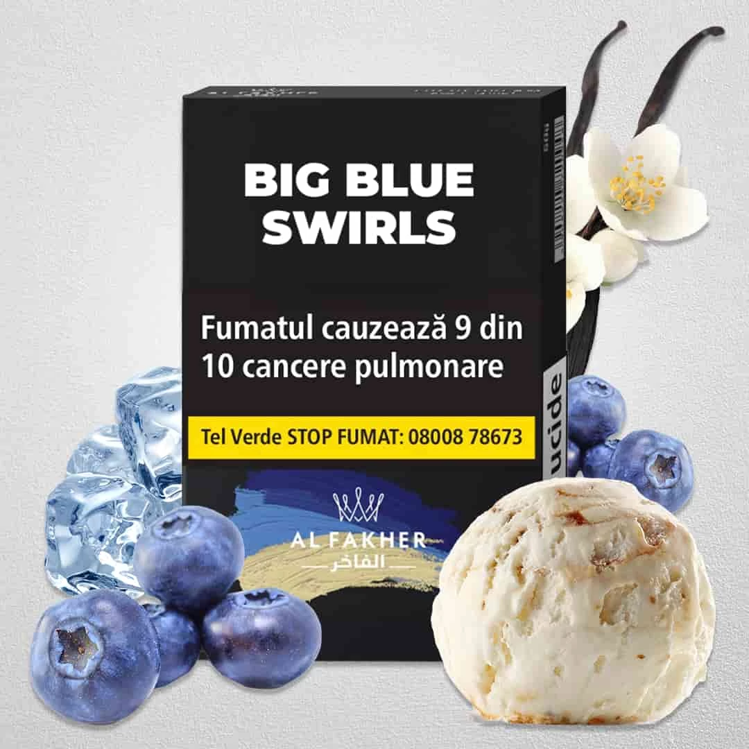 Tutun Narghilea Al Fakher Afine+Ingetata Vanilie-Big Blue Swirls 20GR