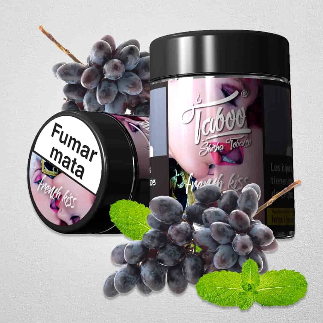 Tutun Narghilea Taboo French Kiss-Strugure Menta 50gr