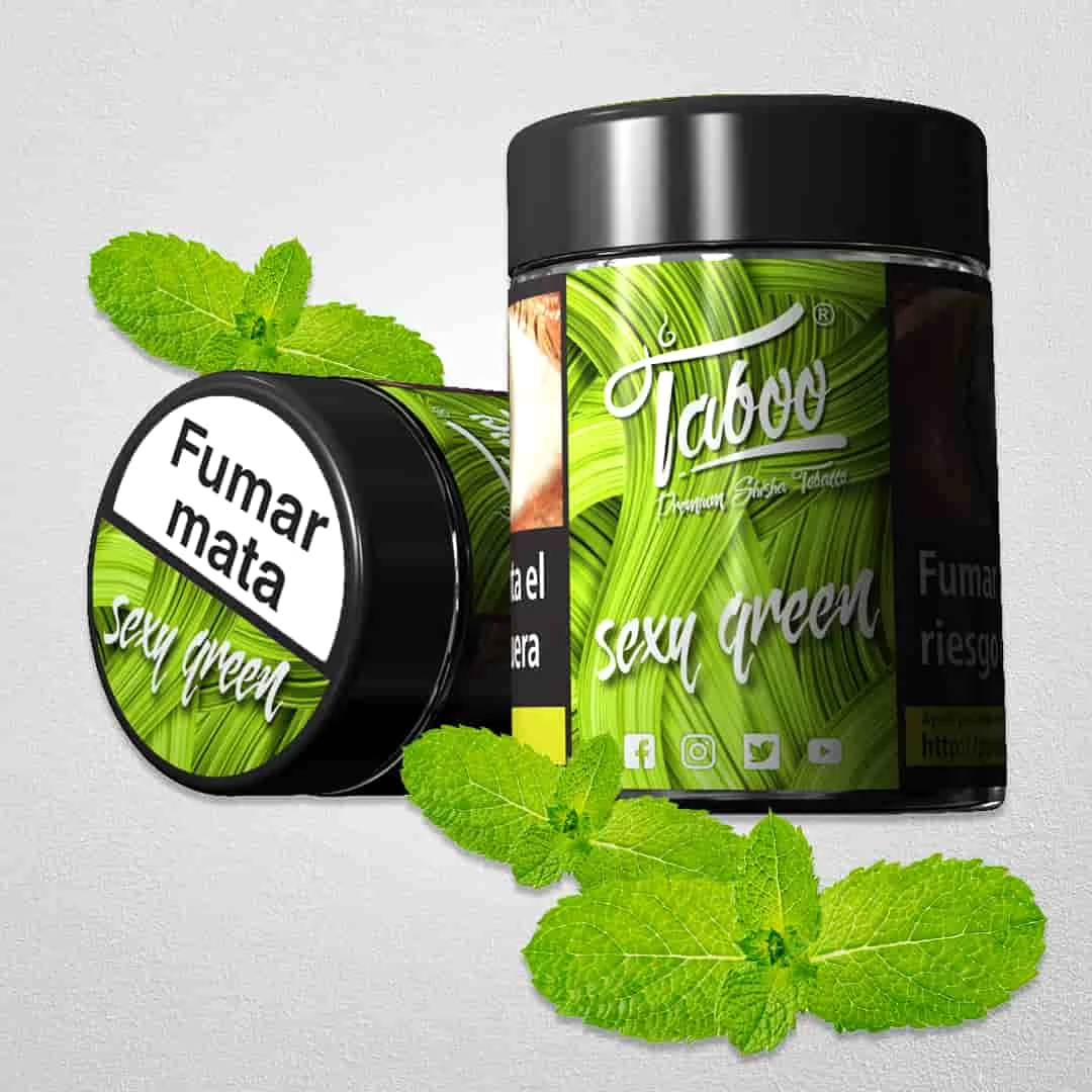 Tutun Narghilea Taboo Sexy Green-Clorofila Menta 50gr