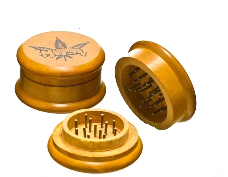 grinder wooden marijuana
