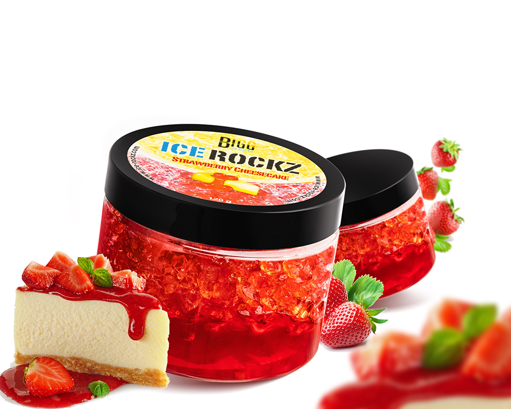 Minerale Aburi Narghilea Ice Rockz Strawberry Cheesecake