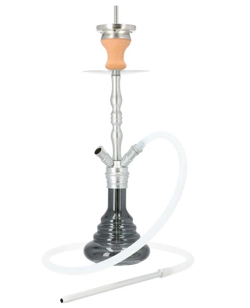 Narghilea Invi Saros Silver Shiny Black