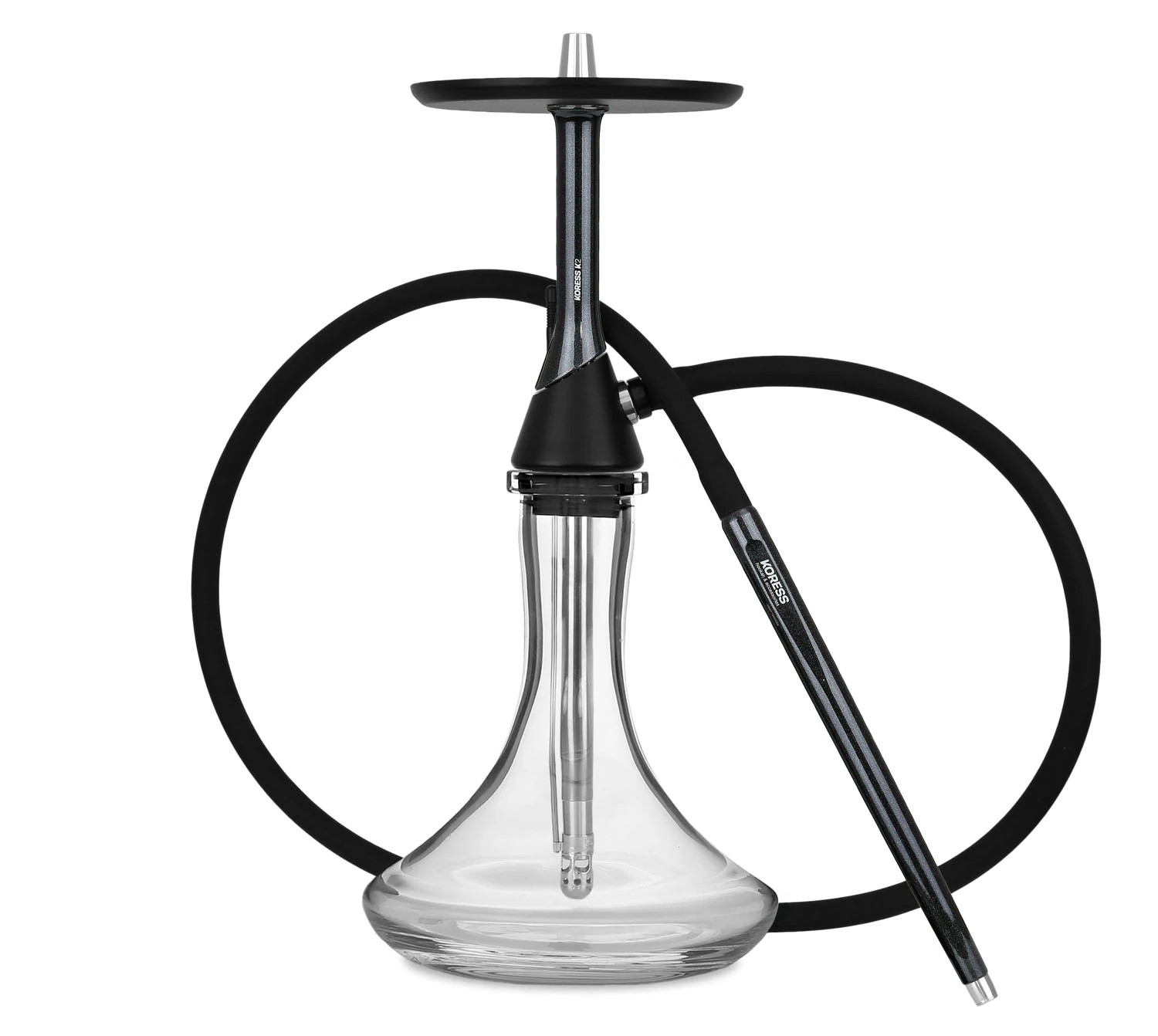 Narghilea Koress K2 Black+ Vas | Narghilea 1 furtun