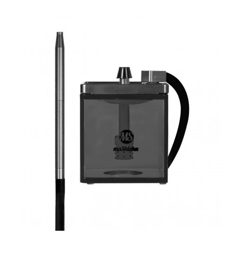 Narghilea MS Mashisha Micro Black-silver Portabil