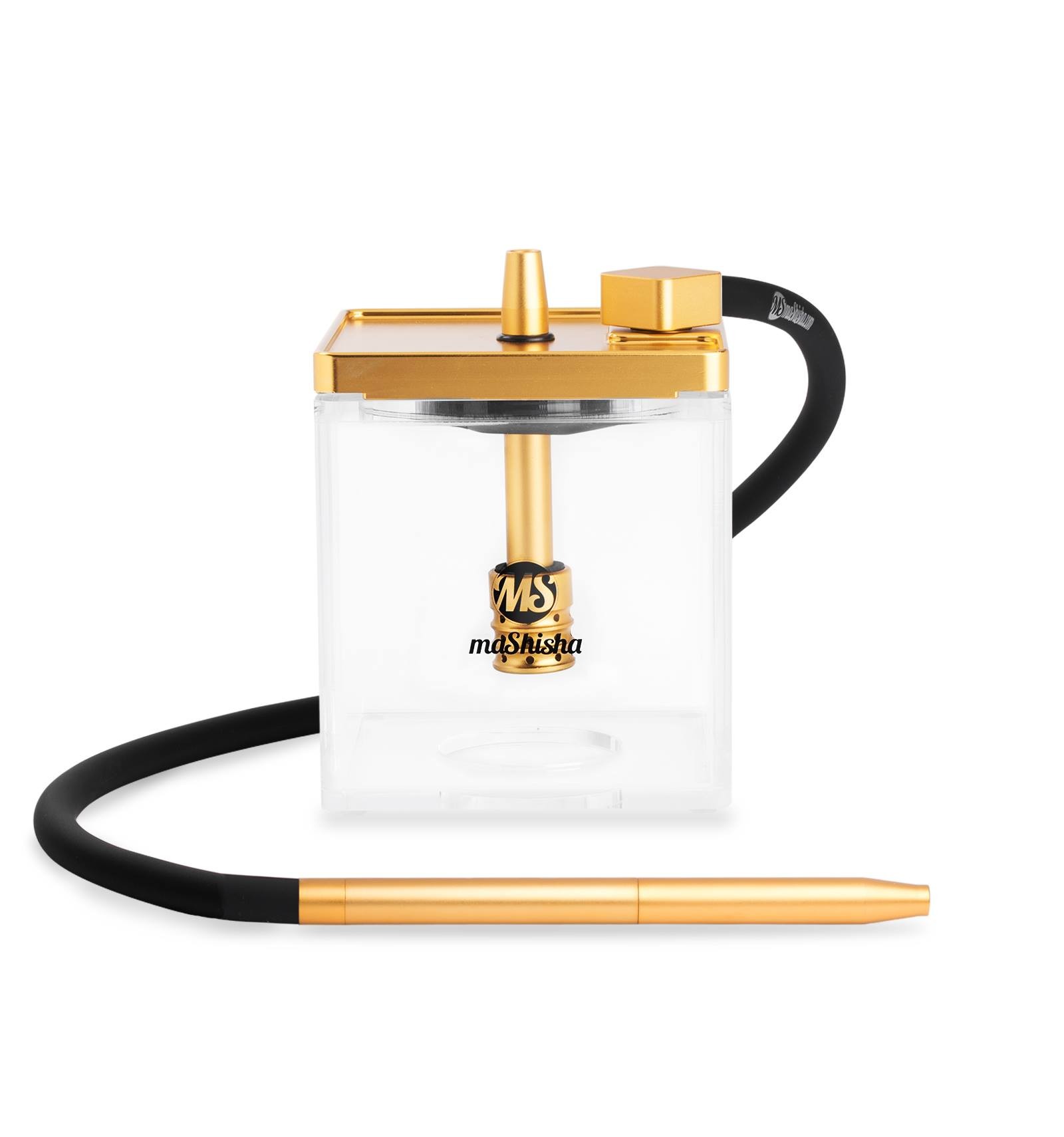 Narghilea MS Mashisha Micro Gold-clear Portabil