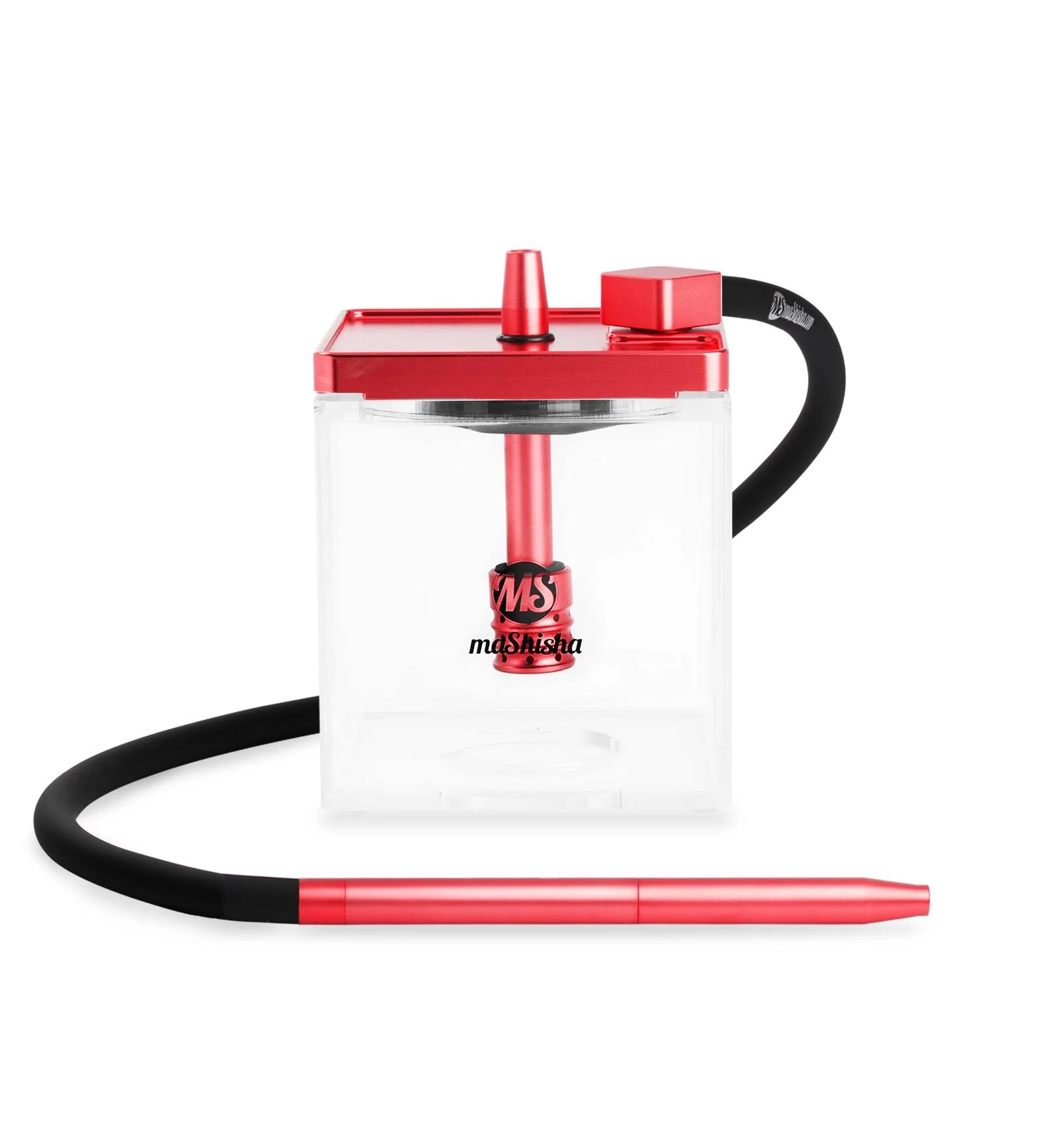 Narghilea MS Mashisha Micro Clear-red Portabil