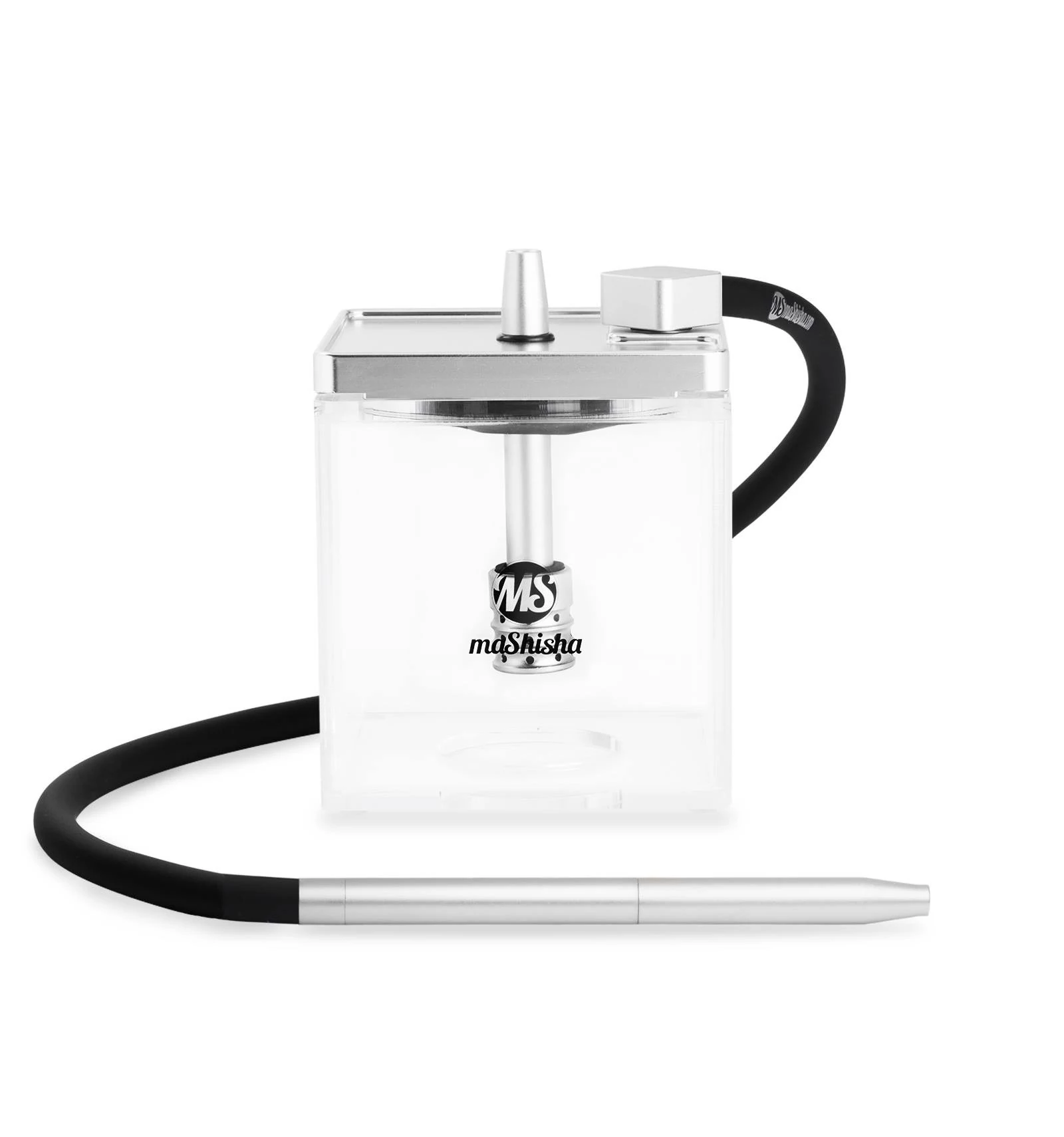 Narghilea MS Mashisha Micro Silver-clear Portabil
