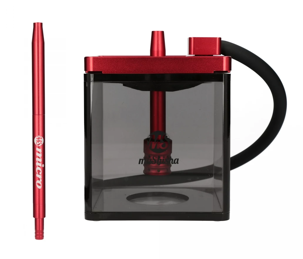 Narghilea MS Mashisha Micro Red Black Portabil