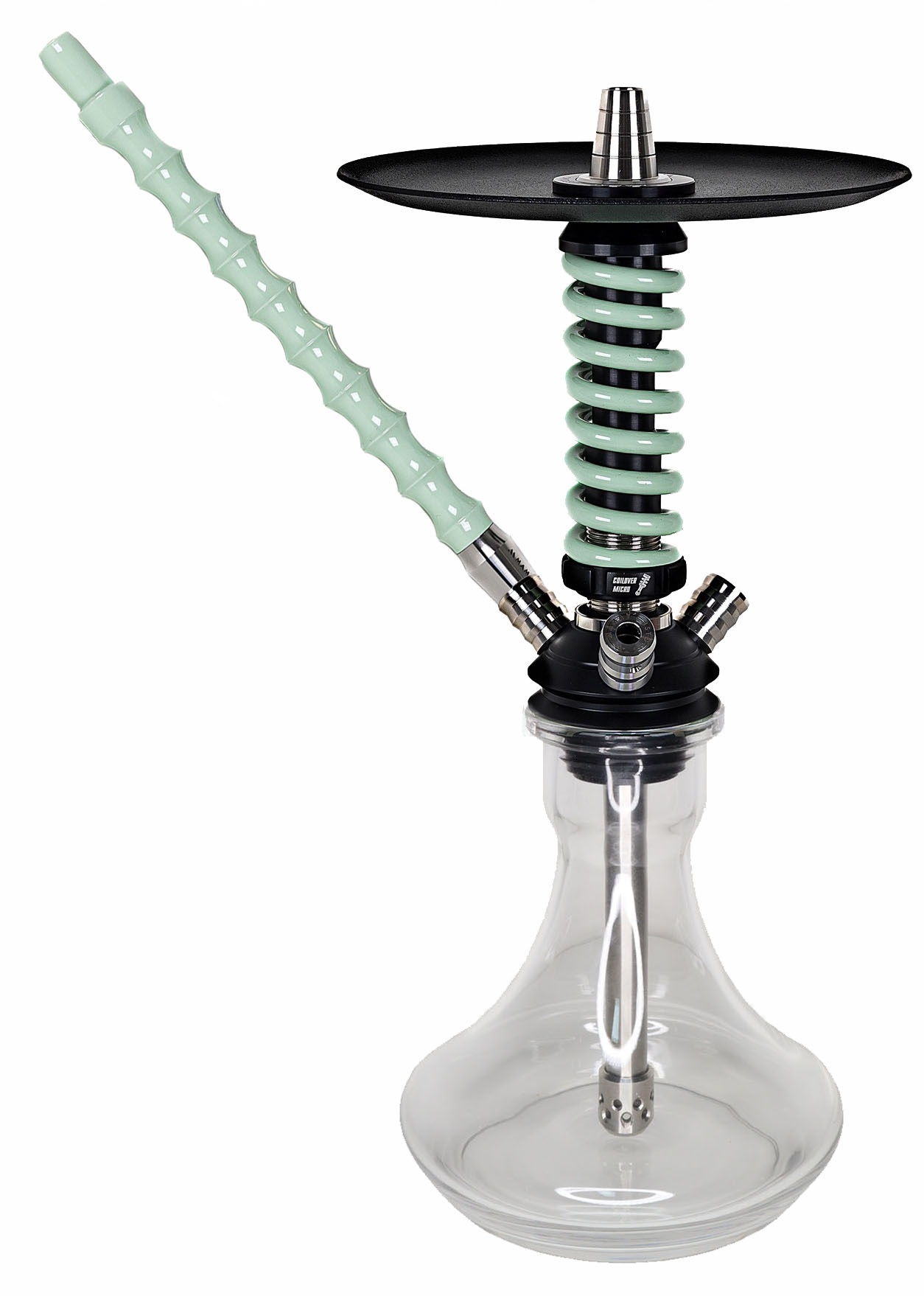 Narghilea Mamay Customs Coilover Micro Mint-silver + Vas