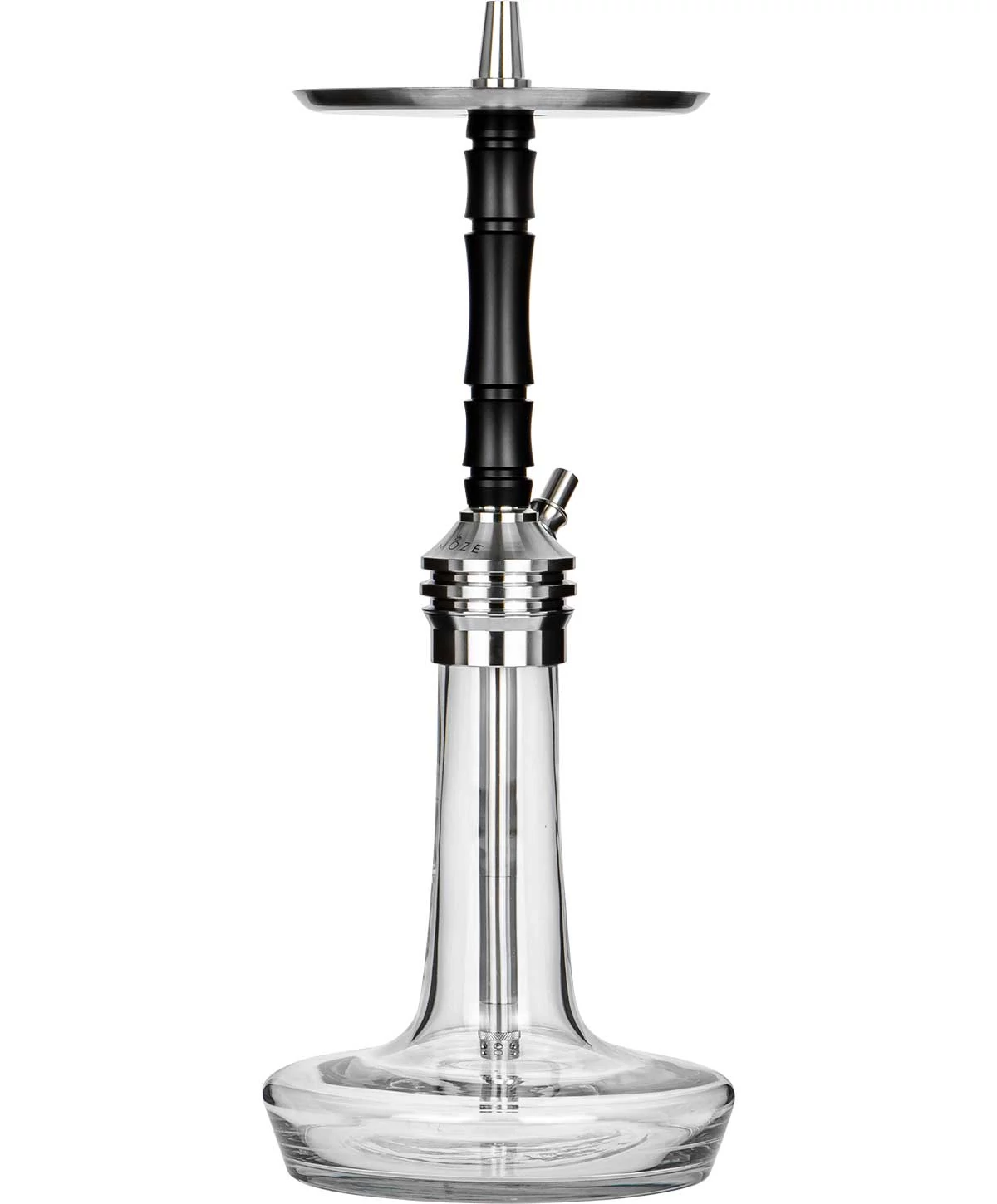 Narghilea Moze Varity Lounge Silver Hookah - Clear-original-black