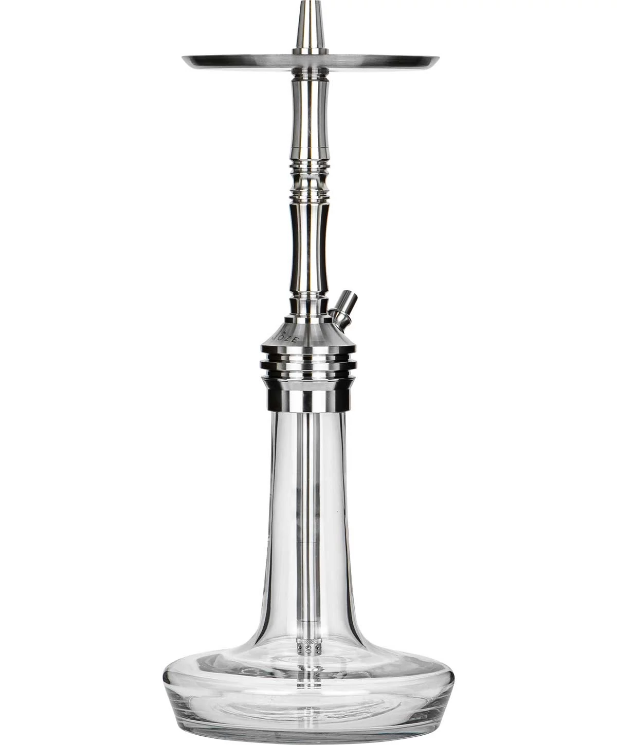 Narghilea Moze Varity Lounge Silver Hookah - Clear Silver Steel