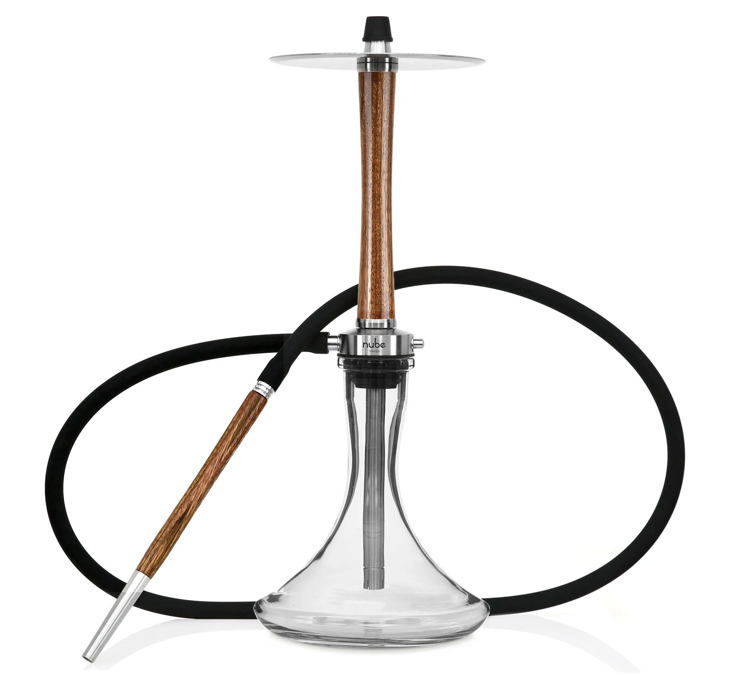 『HAKU LIN AR BLACK×BROWN』 Nube Zebrano Hookah Original Stem Brown-maro+Vas | Narghilea 1