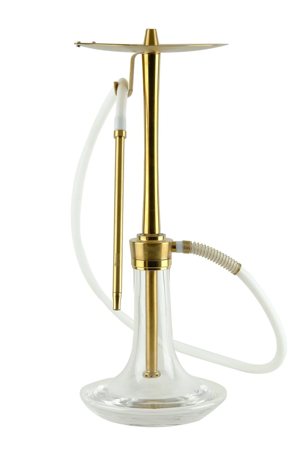 Oduman Cosmo Hookah Gold Body-Clear Glass