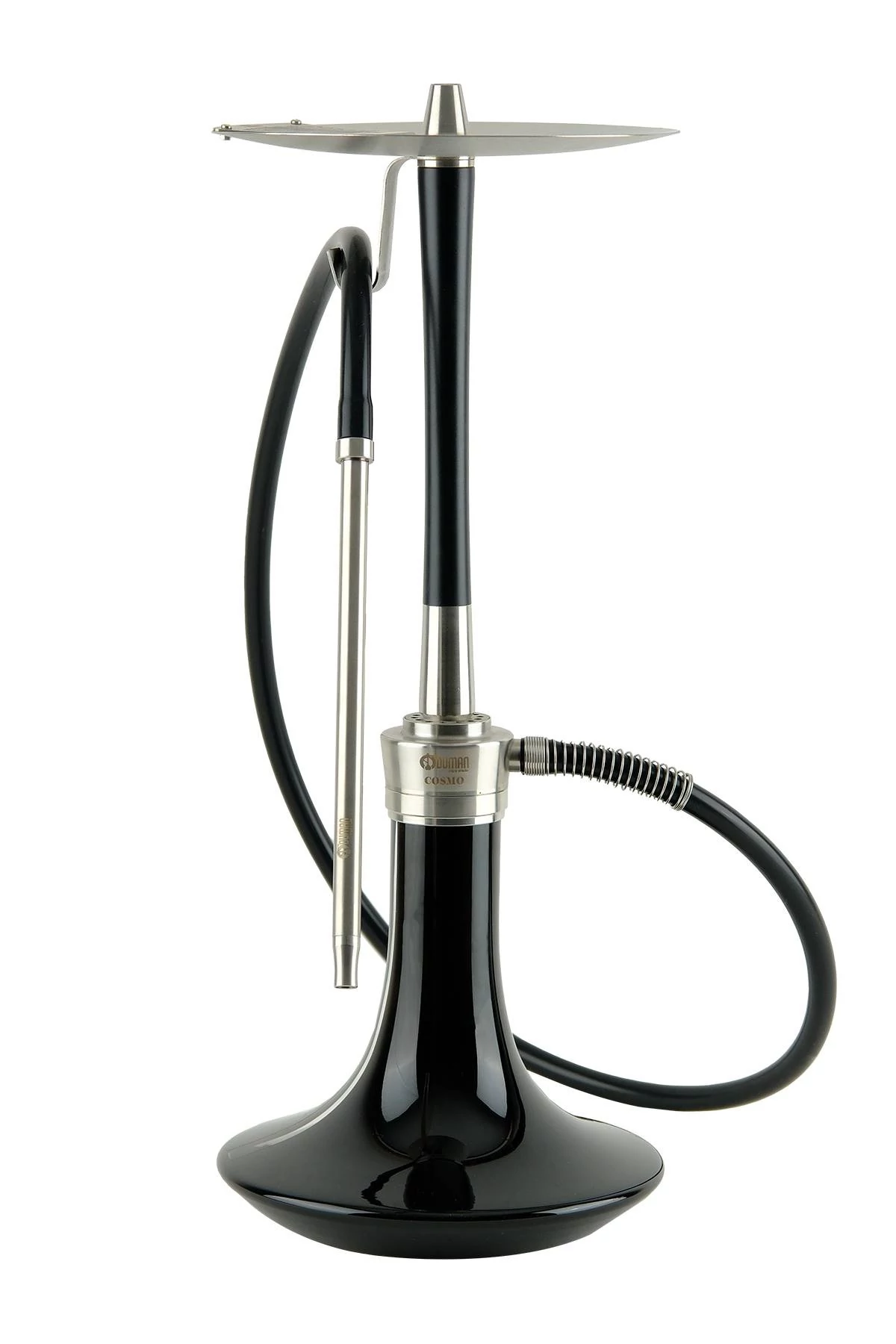 Oduman Cosmo Hookah Silver/Black Body-Black Glass