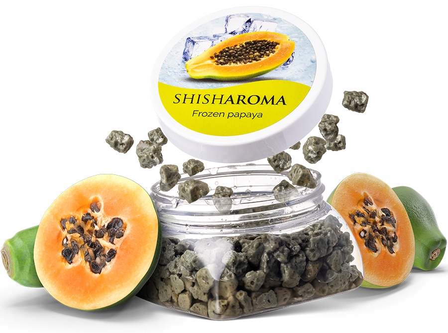 Shisharoma Piatra Minerala Narghilea Frozen Papaya - Papaya + Gheata