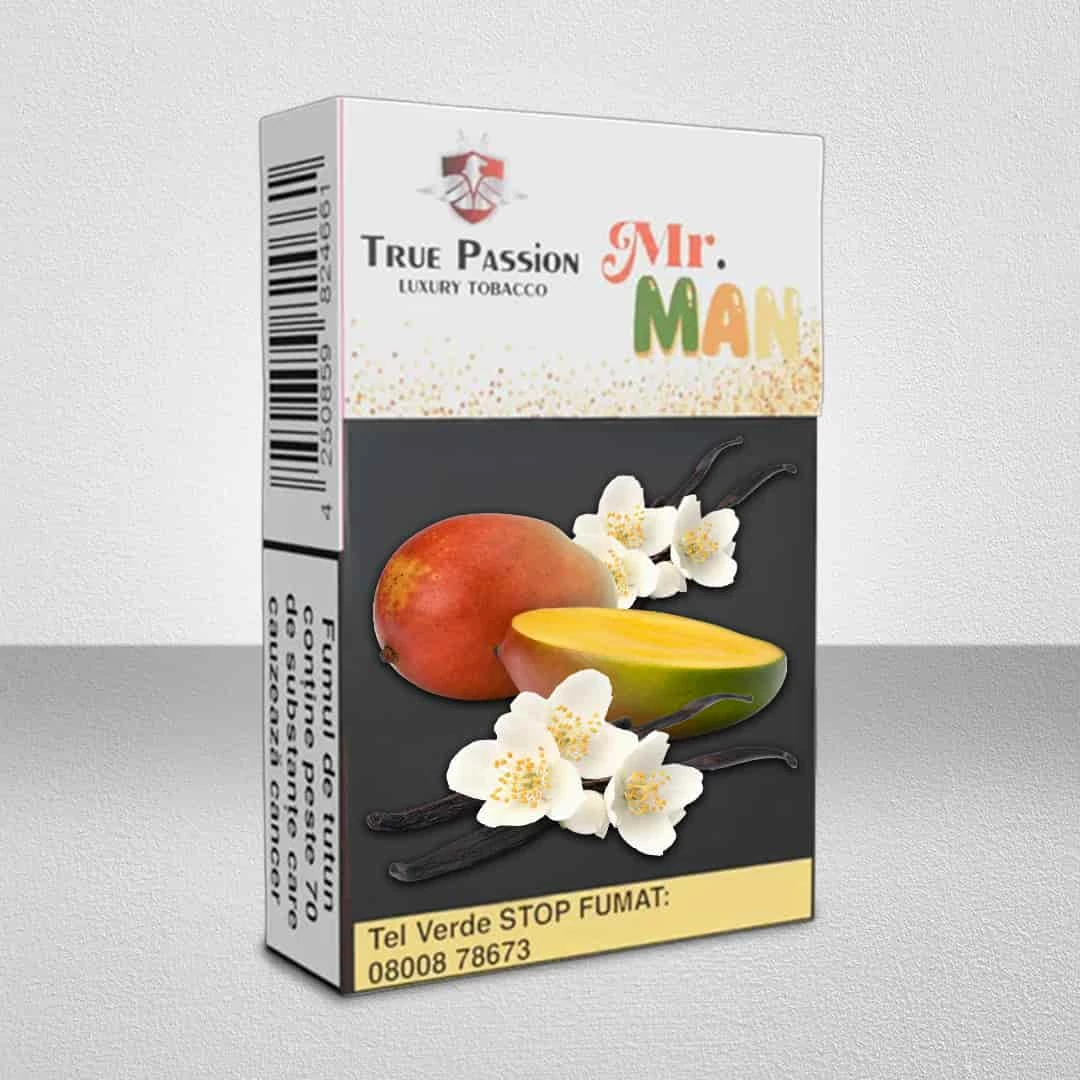 Tutun Narghilea True Passion MR. Man-Mango Vanilie 50GR