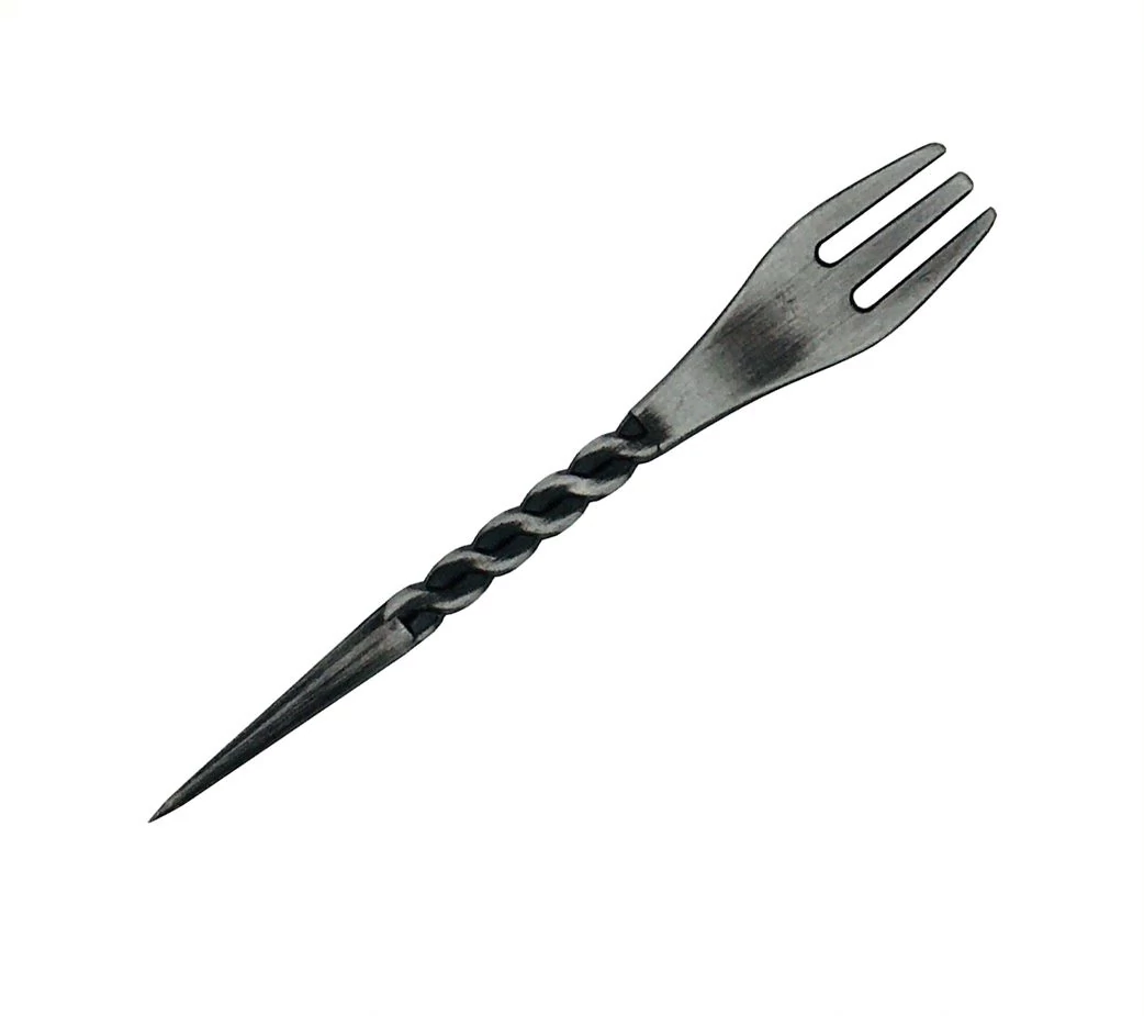 Furca Tutun + Perforator Folie Narghilea 2in1 Spire Silver