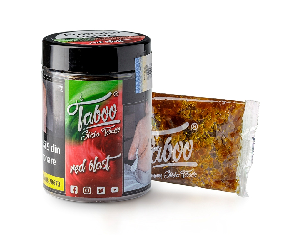 Tutun Narghilea Taboo Red Blast - Menta Zmeura 50gr